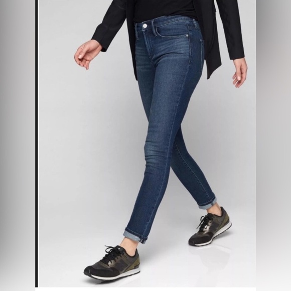 Athleta Skulptek Skinny Jeans Dark Wash Size 4 - Picture 5 of 11
